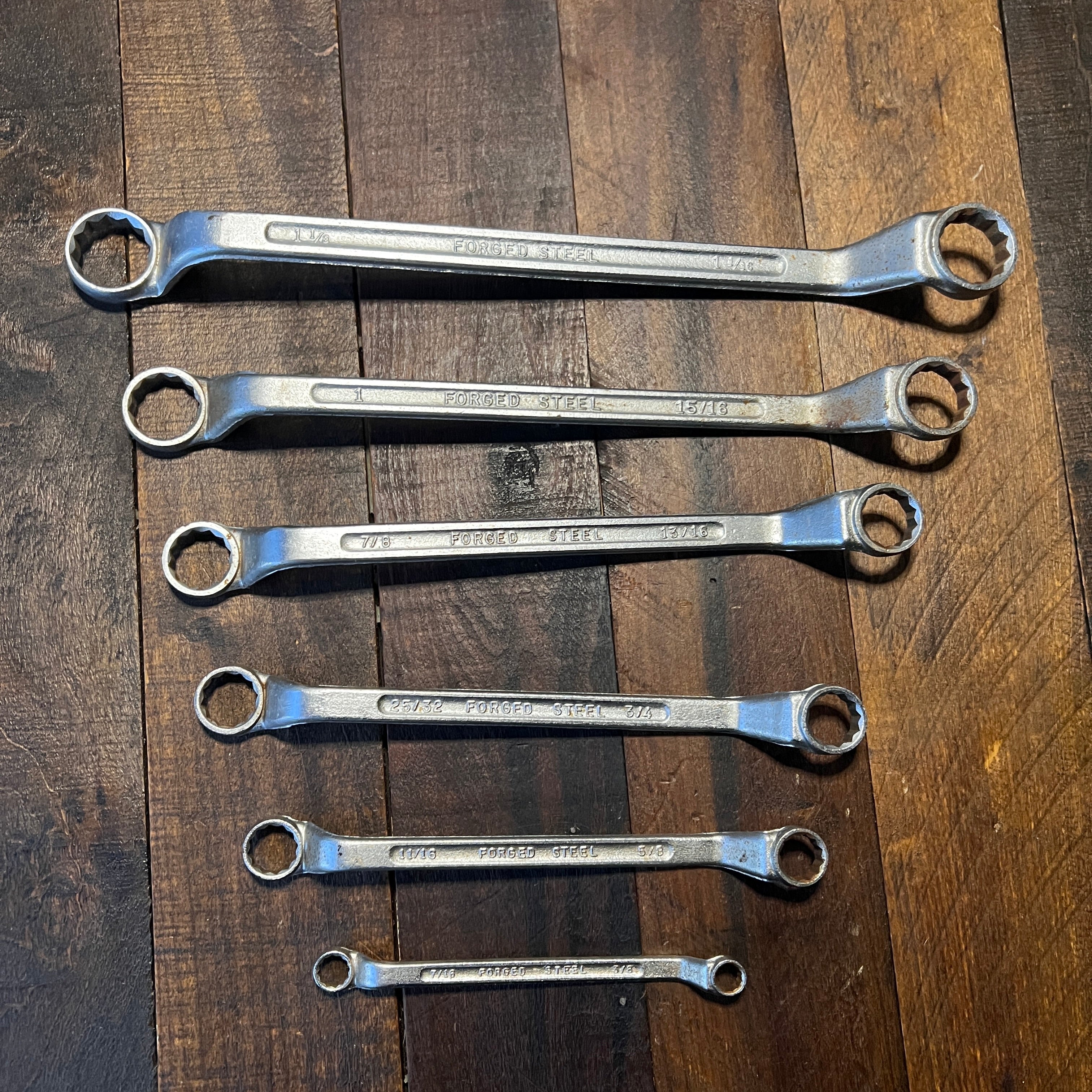 Other Vintage 6 Piece Forged Steel Box End Wrench Set USA Gear Up