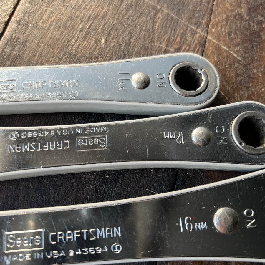 Craftsman 4 Piece Ratcheting Box-End Wrench Set Metric (USA)