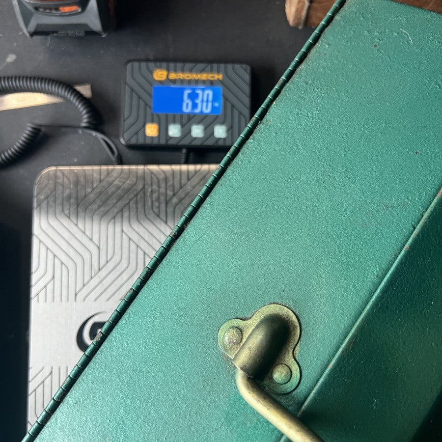 Other PARK Vintage Metal Toolbox Model 802 Green Gear Up