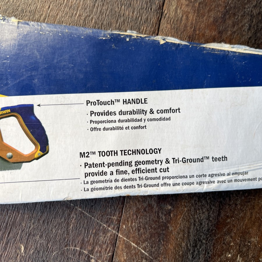 IRWIN Marathon 24 Inch Fine Cut Carpenter Hand Saw
