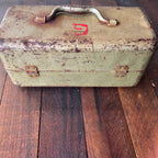 Unknown Vintage Union Metal Multi-Level Toolbox Tool Storage Gear Up