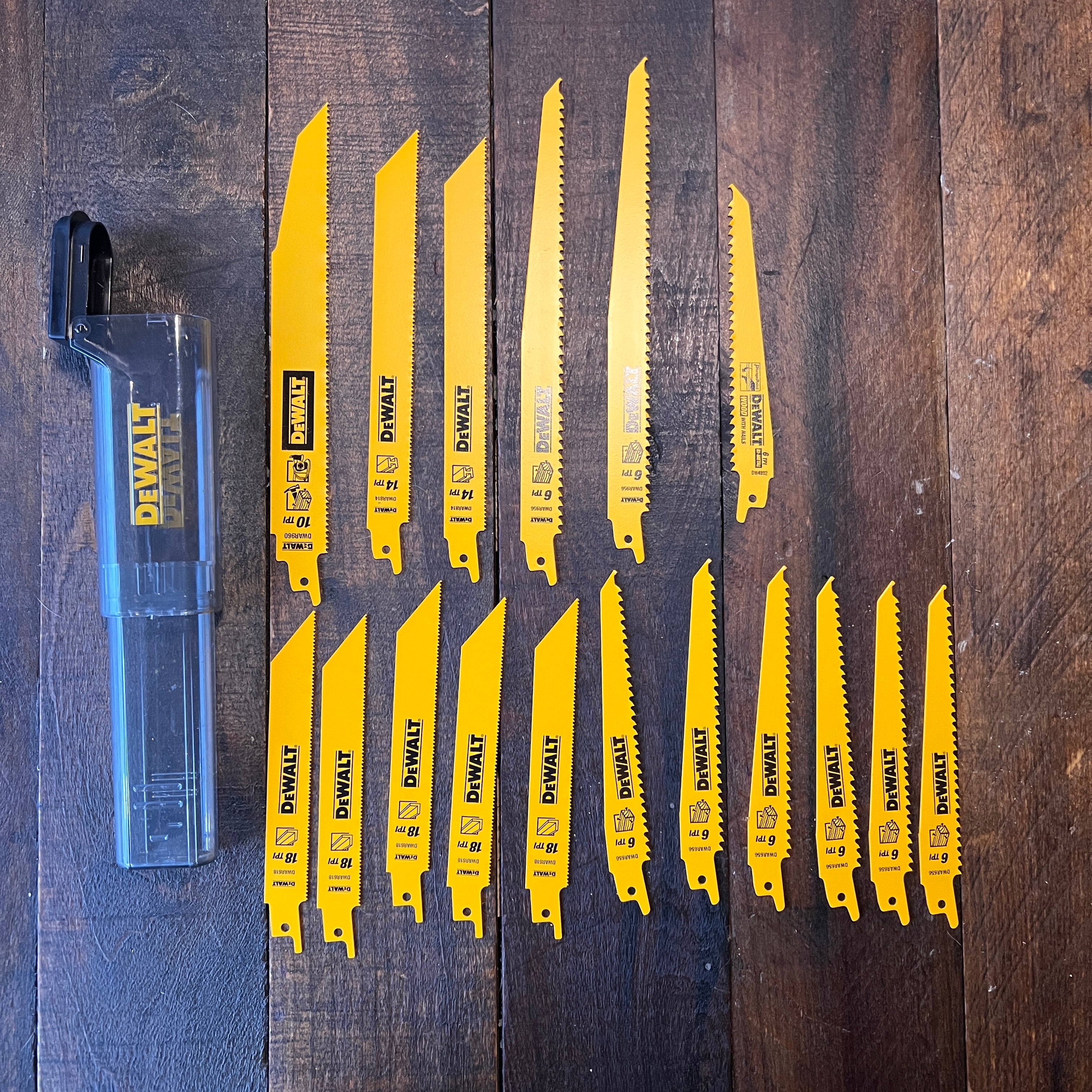 DeWalt DeWalt Reciprocating Saw Blade Set 18 Piece Gear Up