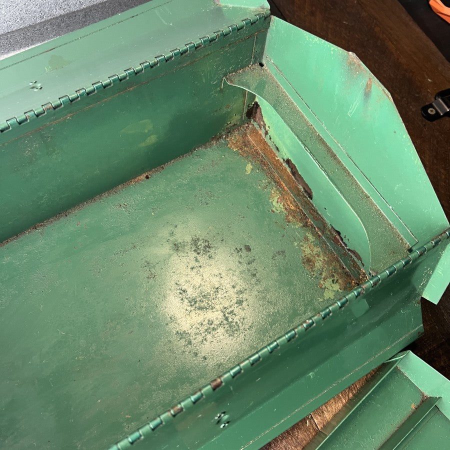 Other PARK Vintage Metal Toolbox Model 802 Green Gear Up
