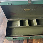 Other Vintage Pioneer Steel Co Green Metal Tool Box (USA) Gear Up