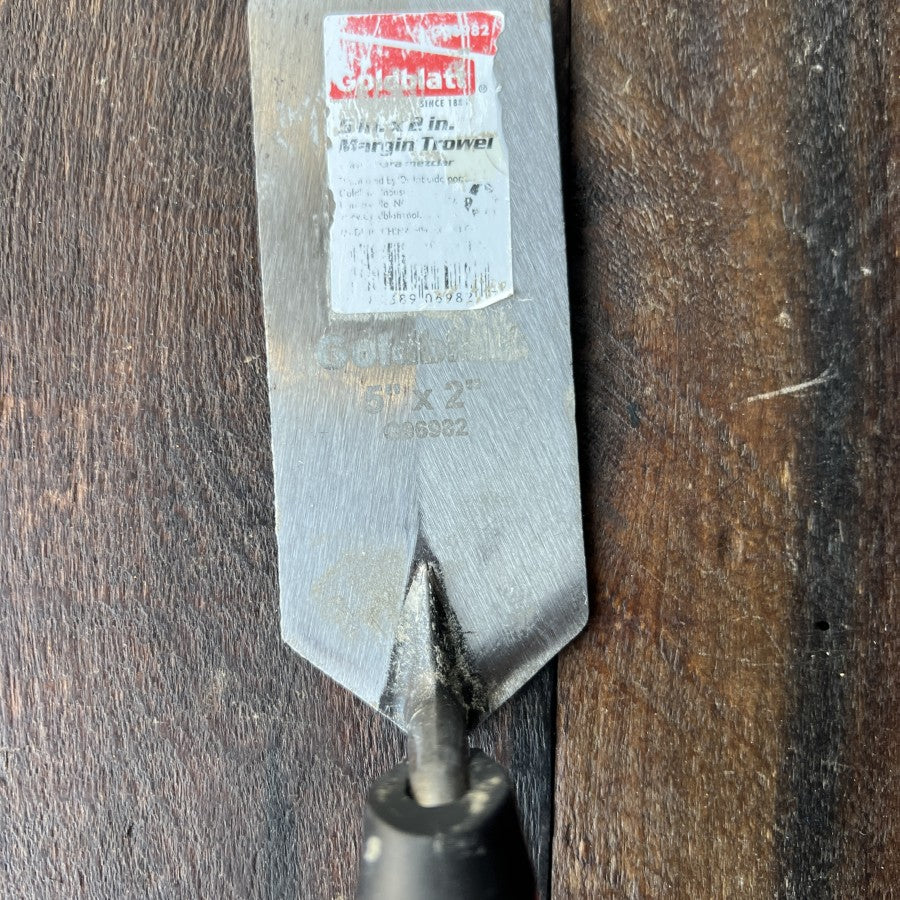 Goldblatt 5x2 Inch Margin Trowel Masonry Tool