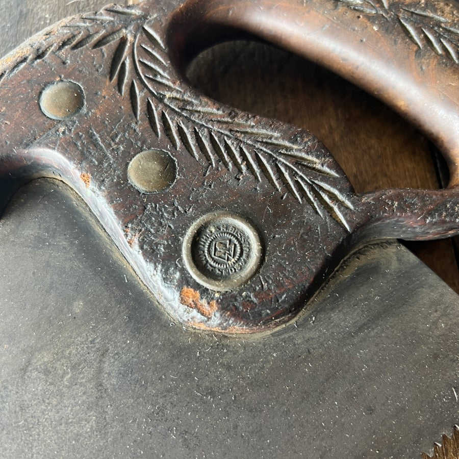 Other Henry Disston & Sons No. 12 Antique Hand Saw Gear Up