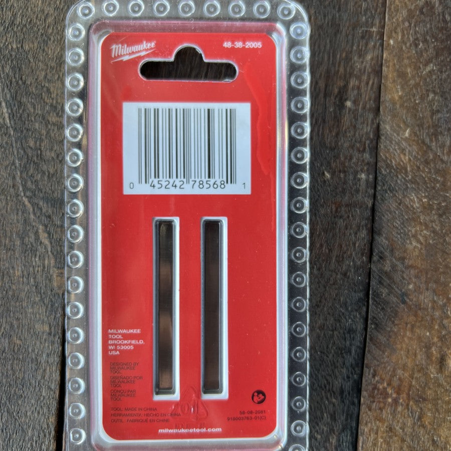 Milwaukee 2 Inch Carbide Planer Blades 48-38-2005