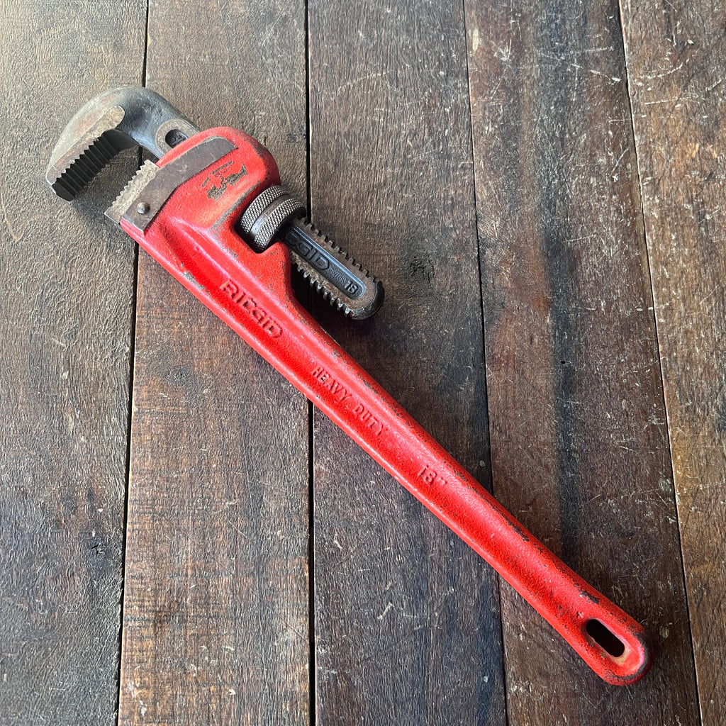 RIDGID RIDGID 18-Inch Heavy Duty Straight Pipe Wrench (USA) Gear Up
