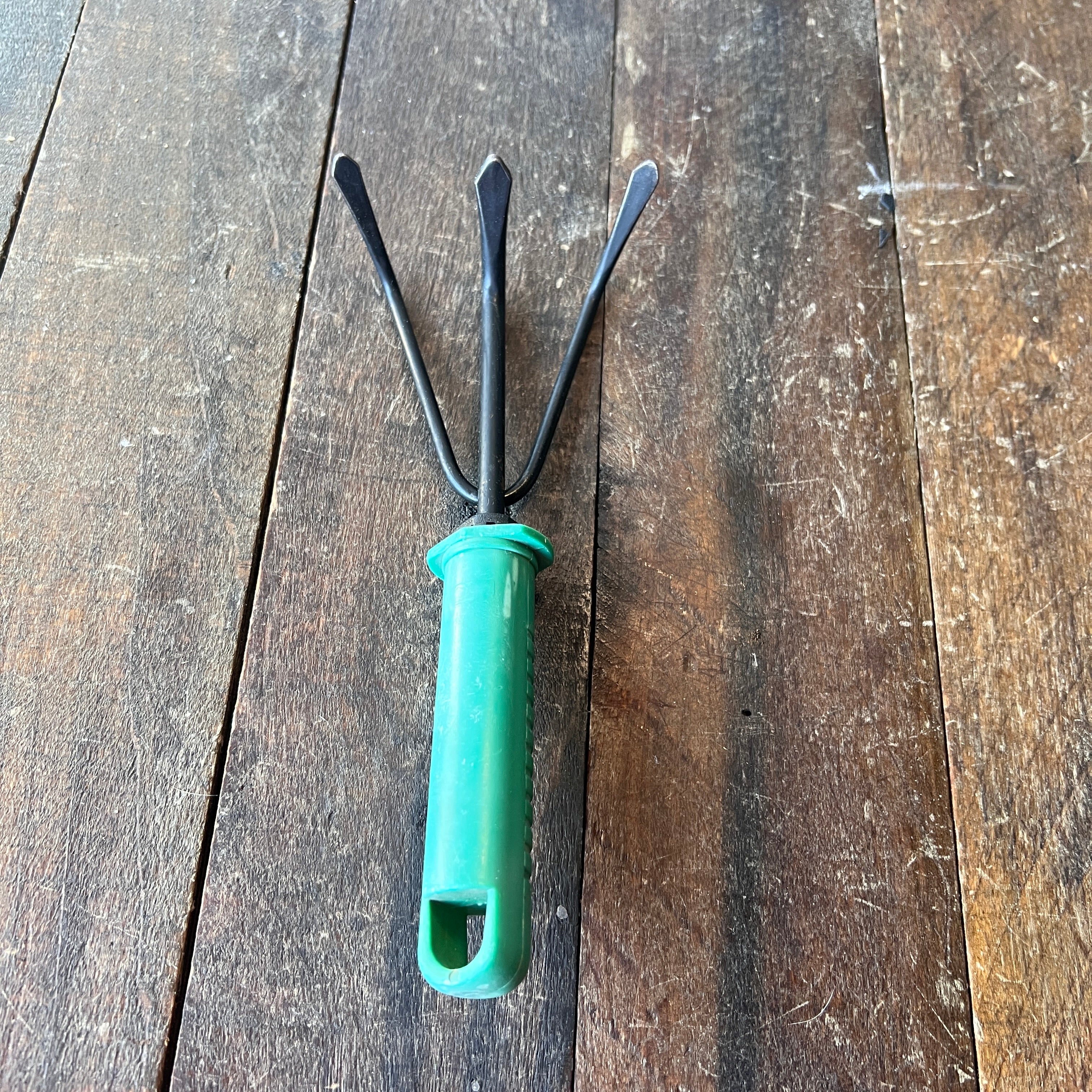 Unknown 3-Tine Hand Cultivator Garden Rake Gear Up