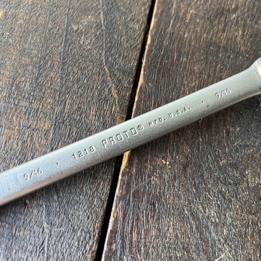 Proto Proto 1218 Combination Wrench 9/16 Gear Up