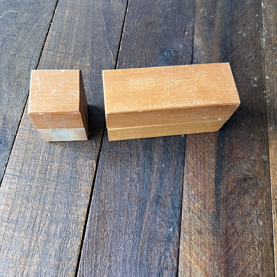 Steel Letter and Number Punch Stamp Set with Wood Holders