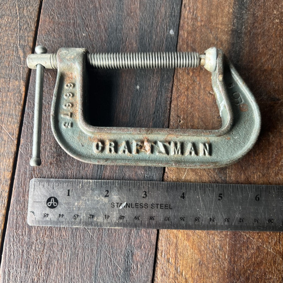 Vintage Craftsman 3 Inch C Clamp 66318 (USA)