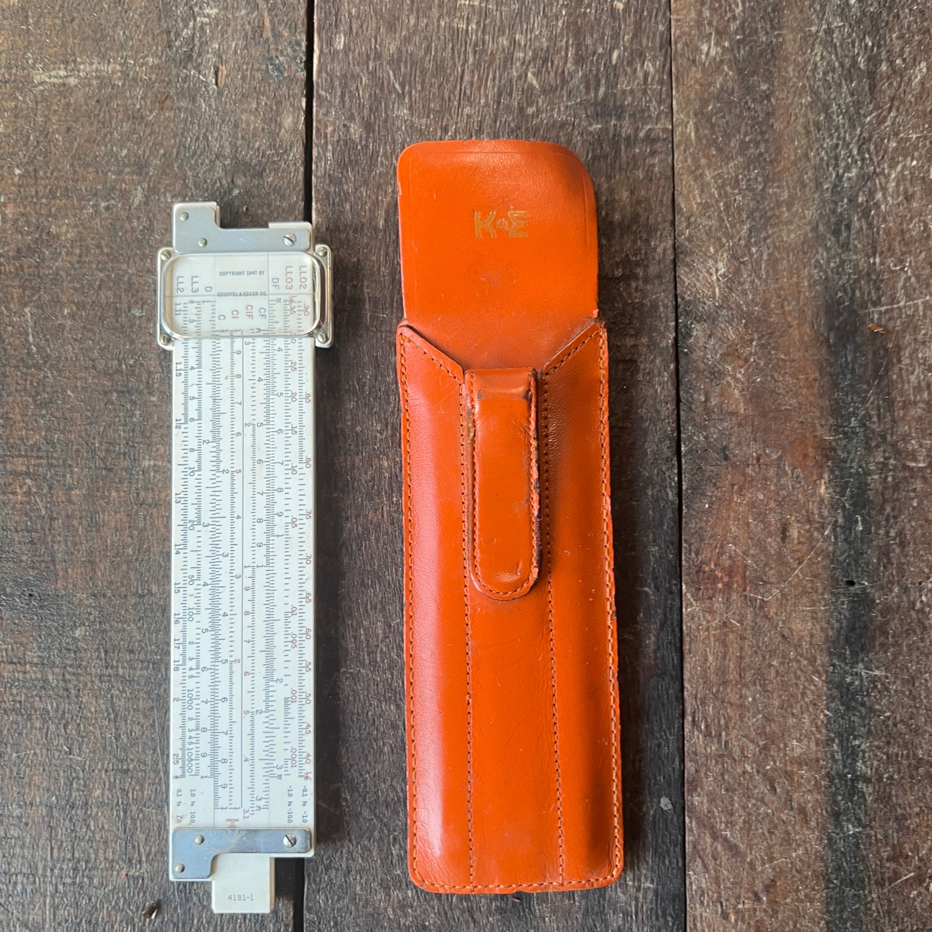 Keuffel & Esser Vintage K&E 4181-1 Log Log Duplex Decitrig Slide Rule (USA) Gear Up
