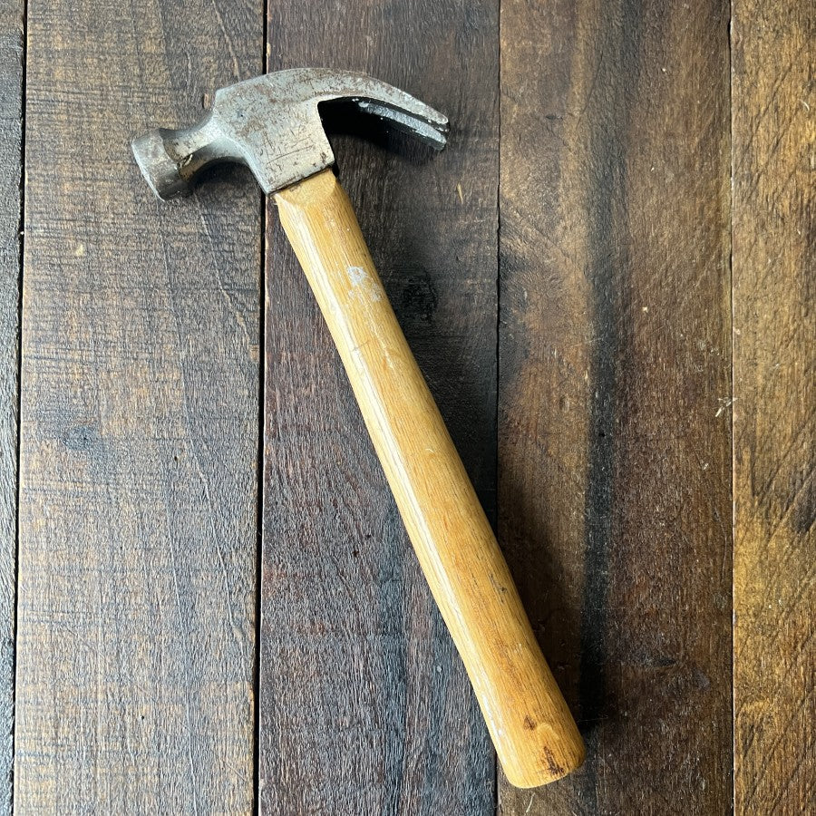 Small Wood Handle Claw Hammer
