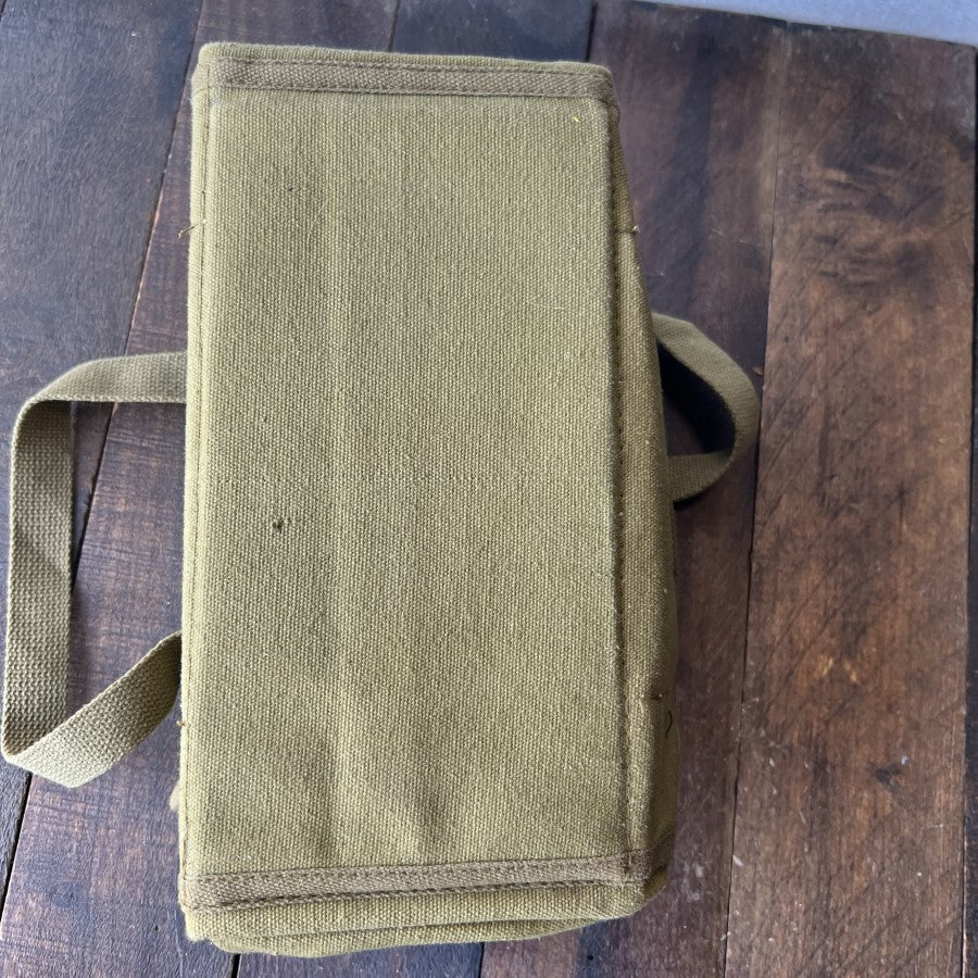 Olive Green Canvas Tool Bag Organizer Carryall