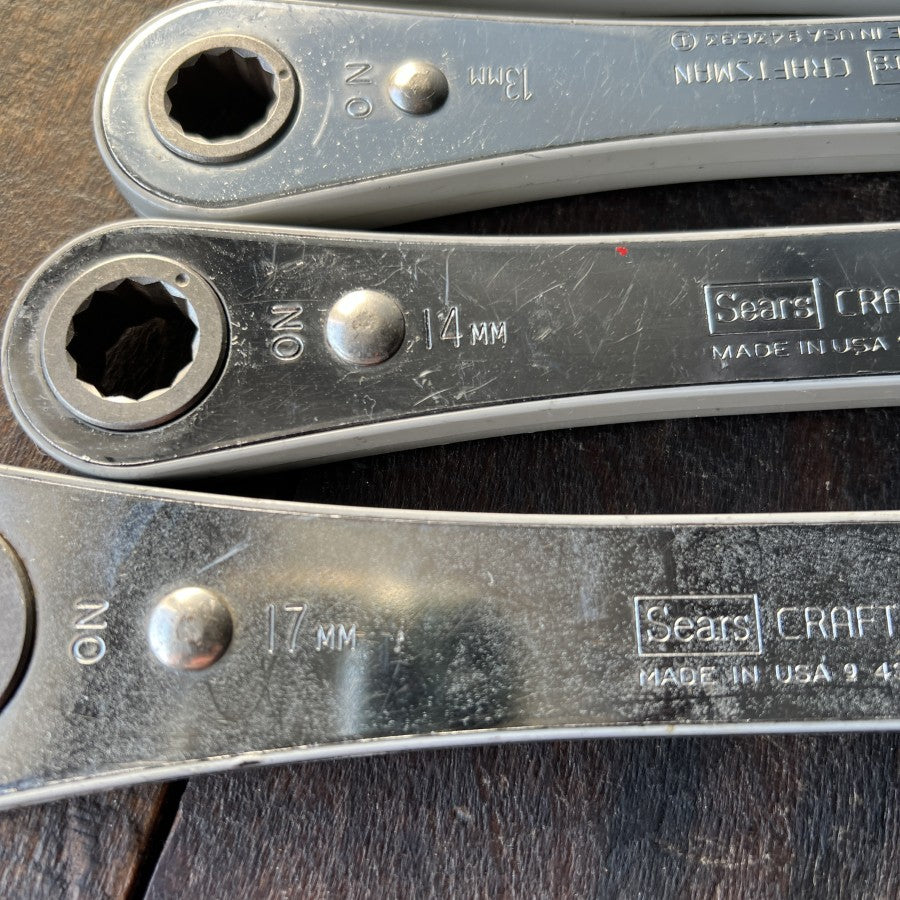 Craftsman 4 Piece Ratcheting Box-End Wrench Set Metric (USA)