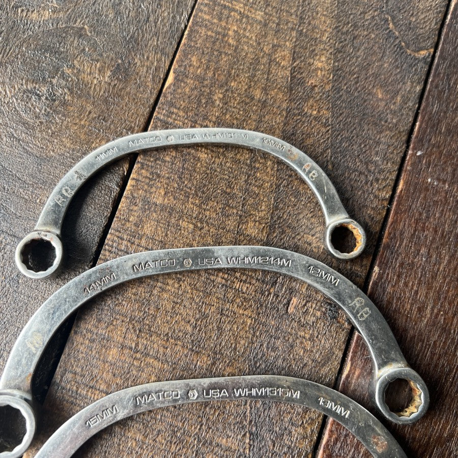 Matco Matco Tools 4 Piece Metric Half Moon Wrench Set WHM1018 (USA) Gear Up