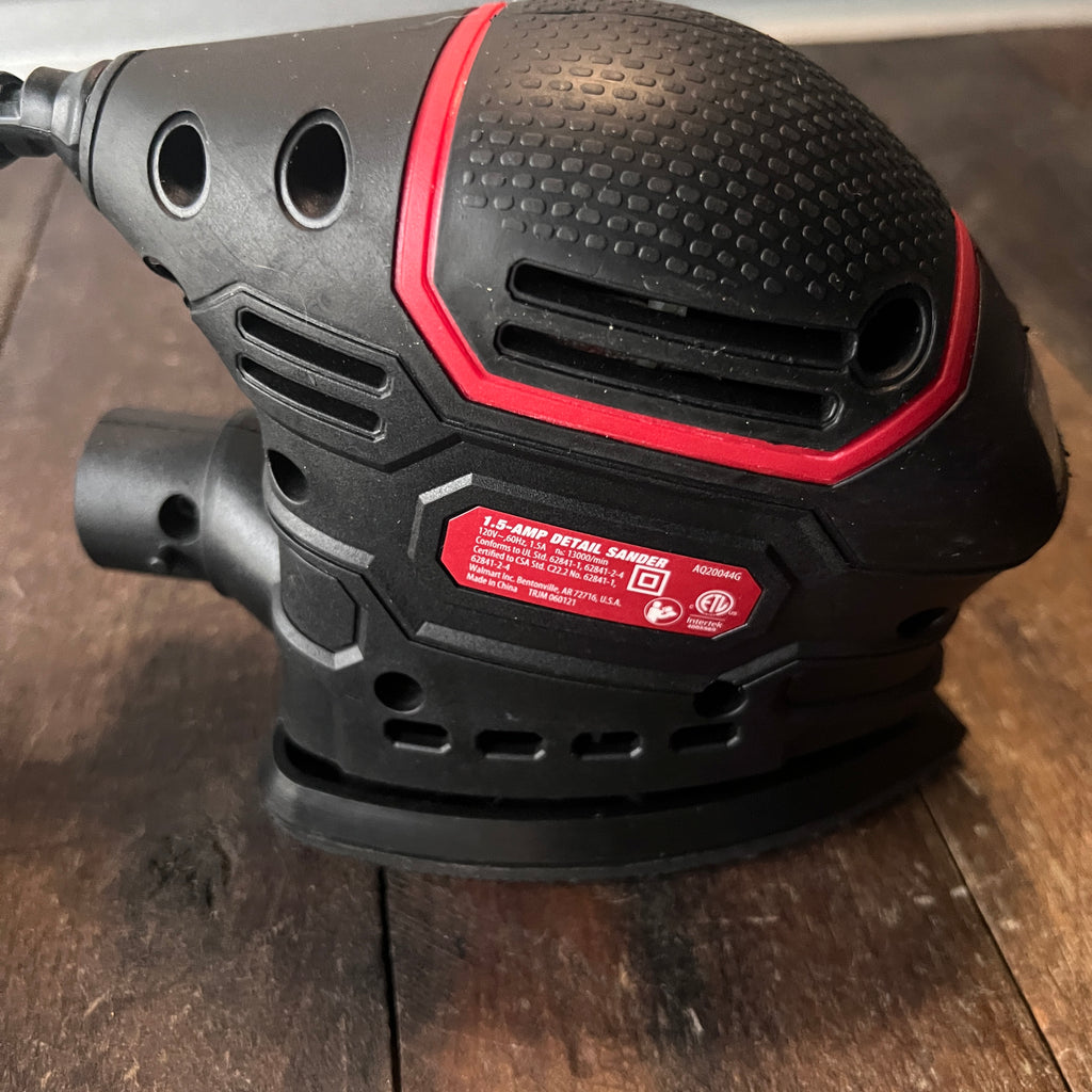 Hyper Tough Corded 1.2-Amp Detail Sander for Woodworking and DIY Projects