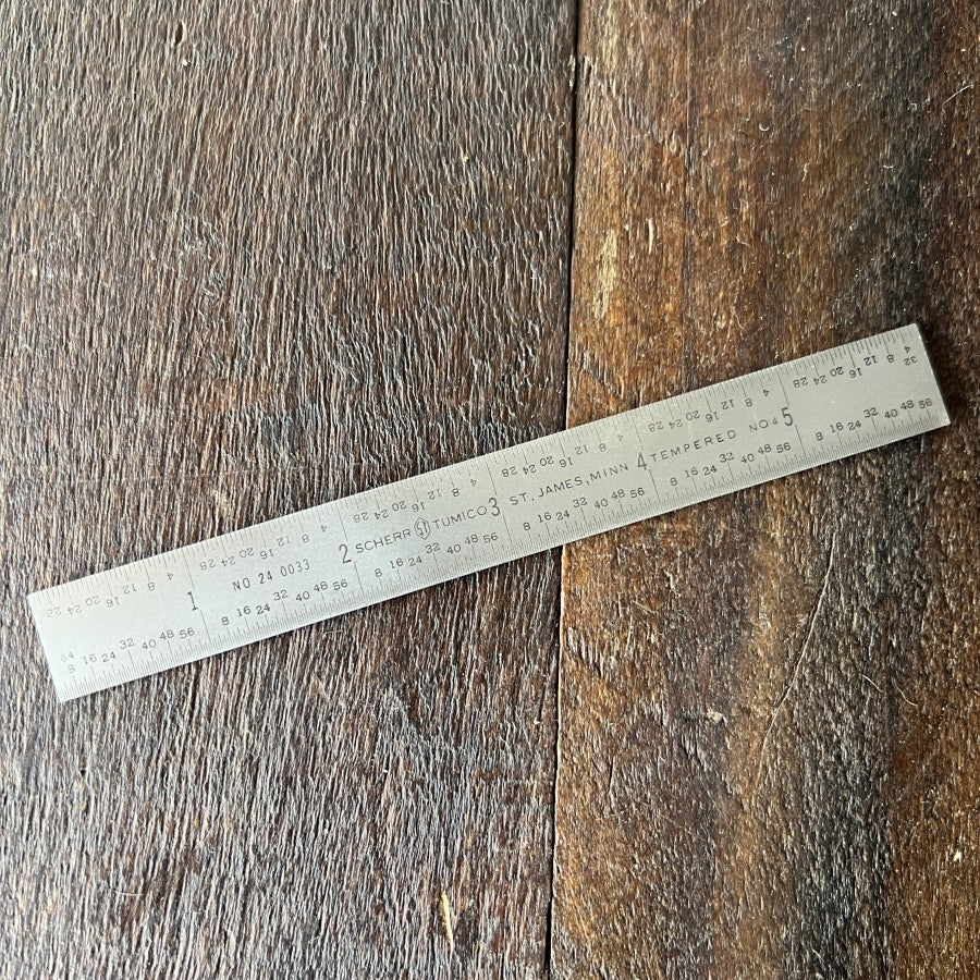 Other Scherr Tumico Ruler 24-0033-00 6 Inch Machinist Steel Rule (USA) Gear Up