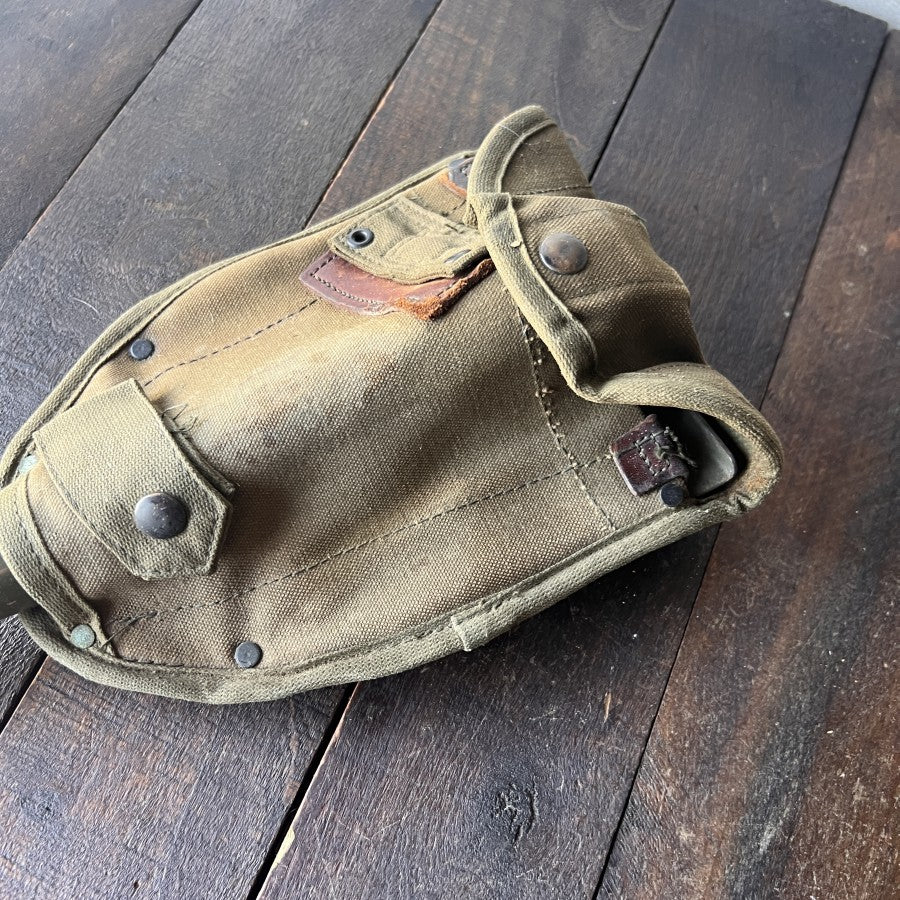 Other Original Vietnam ERA 1965 AMES E-Tool Entrenching Tool w/Pick & Canvas Cover Gear Up