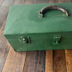 Other Vintage Pioneer Steel Co Green Metal Tool Box (USA) Gear Up