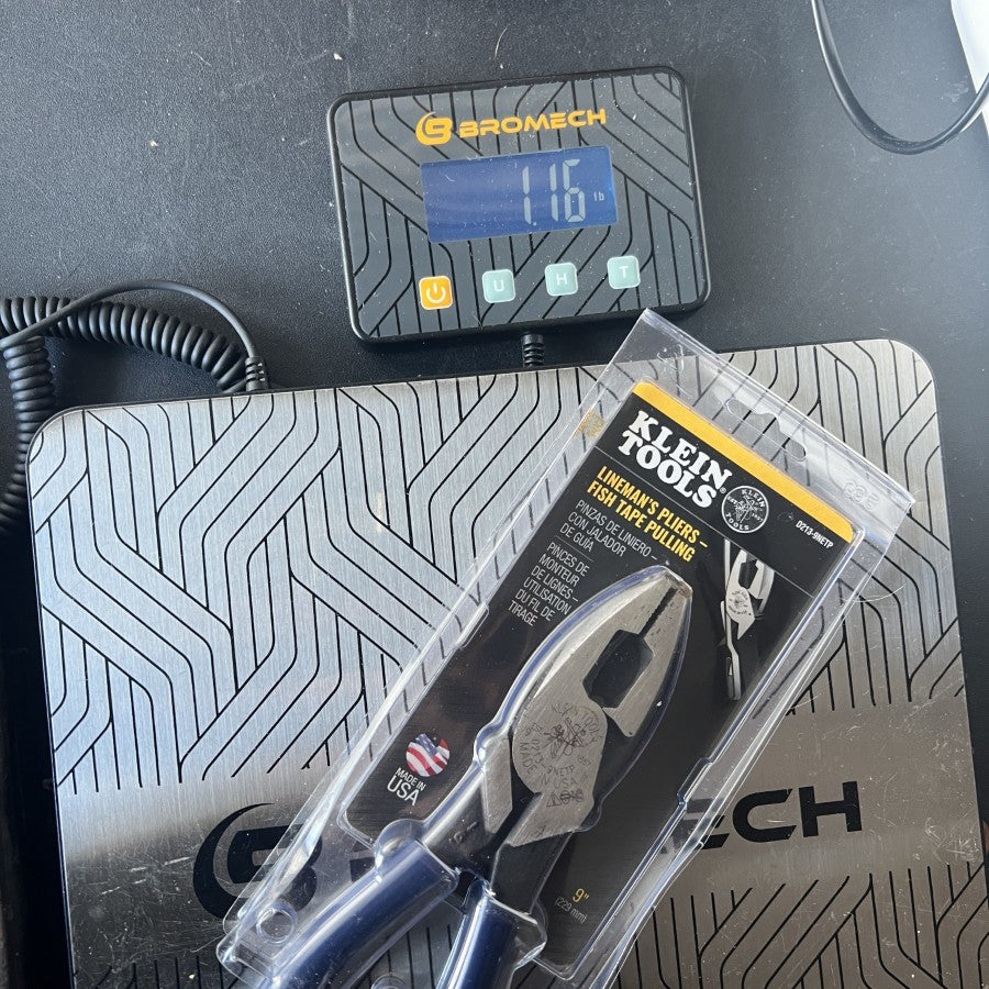 Klein Tools D213-9NEP 9 Inch Lineman's Pliers Fish Tape Pulling (USA)