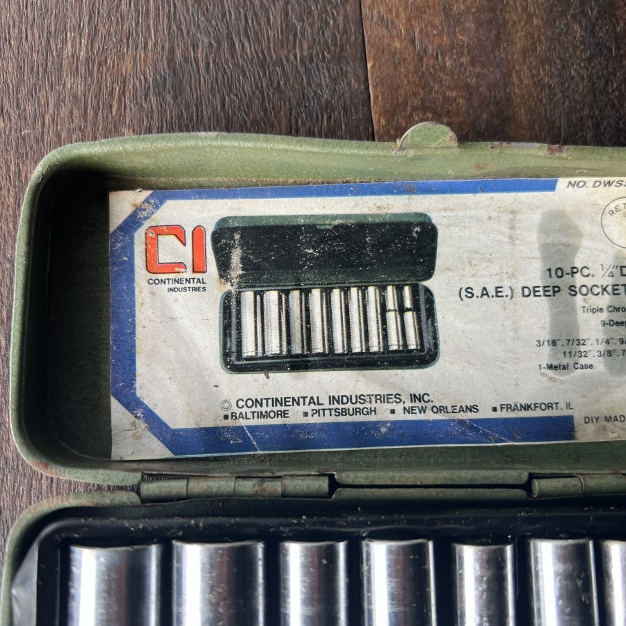 Other Continental Industries DWSS-1410 1/4-Inch Drive SAE Deep Socket Set Gear Up