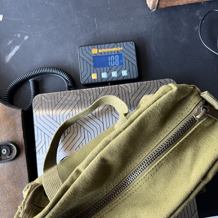 Olive Green Canvas Tool Bag Organizer Carryall