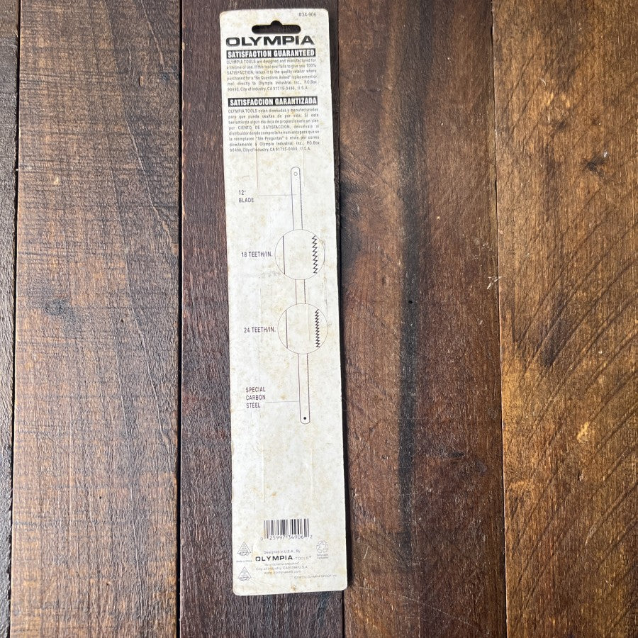 Olympia Tools 6 Piece 12 Inch Hacksaw Blade Set