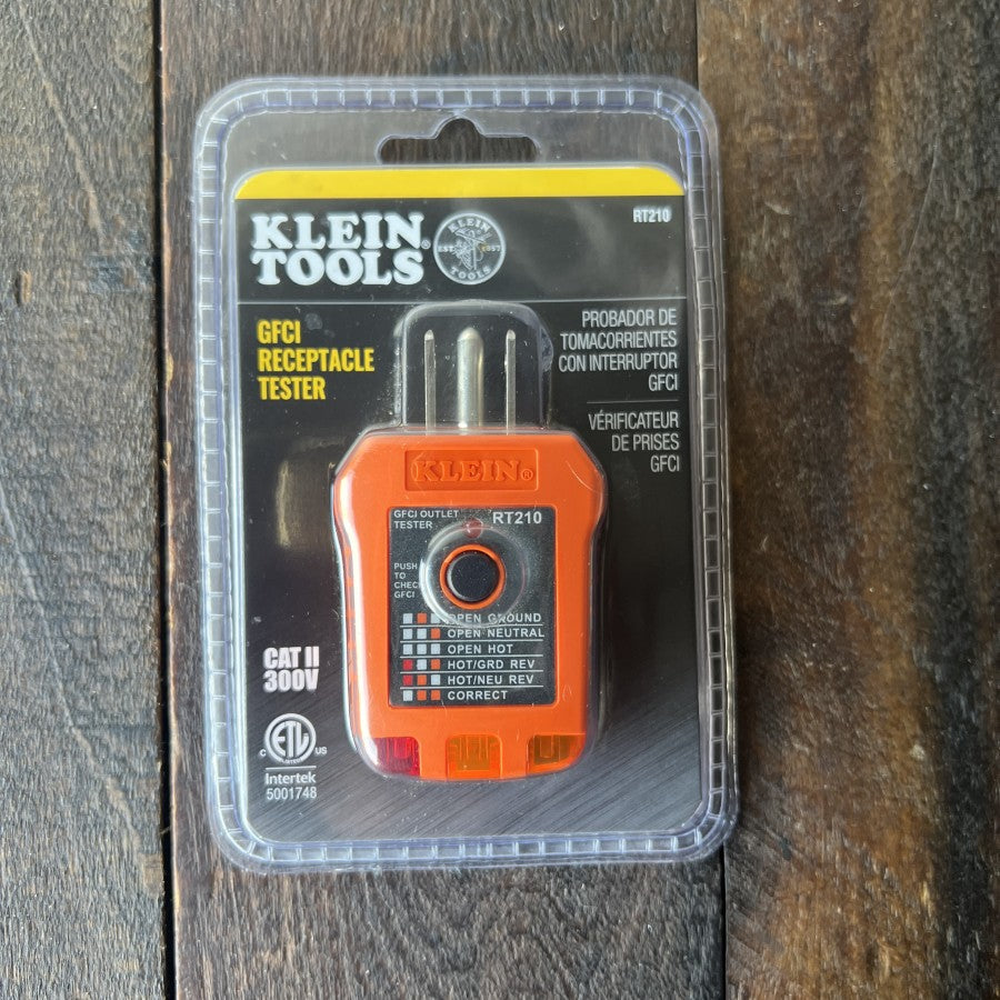 Klein Tools RT210 GFCI Receptacle Tester