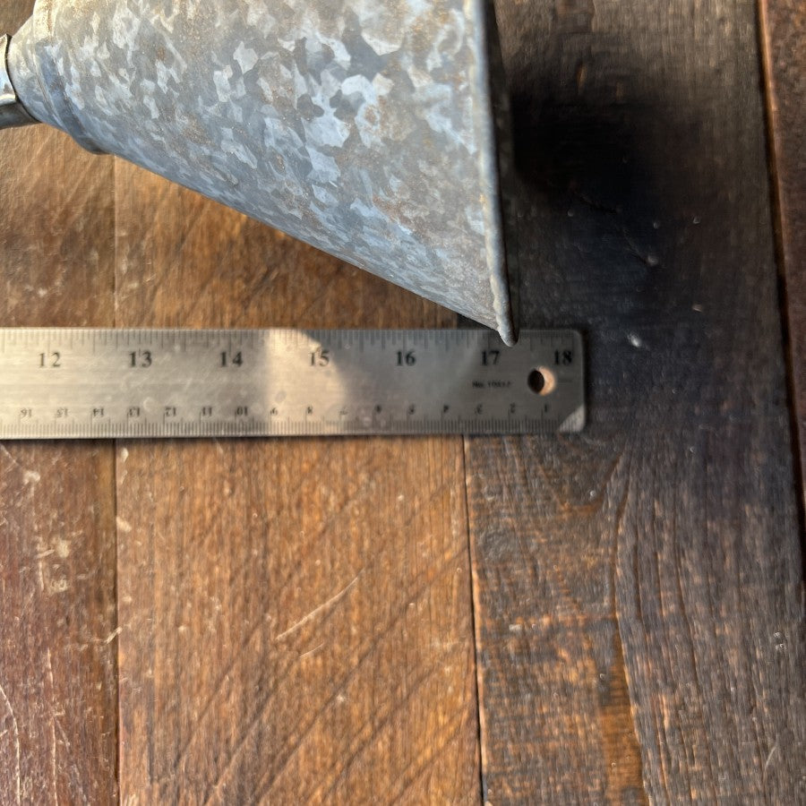 Unknown Vintage Galvanized Flexible Funnel 19 Inch Long Spout Gear Up