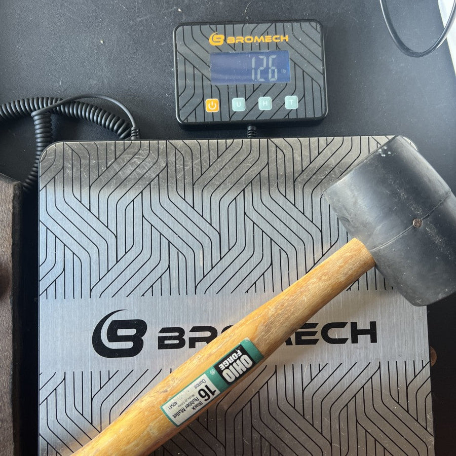 Ohio Forge 16 Ounce Black Rubber Mallet