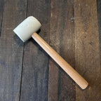 Unknown 20 oz White Rubber Mallet with Wood Handle