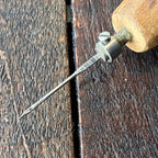 Other Vintage Wooden Handle Needle Leather Woodworking Awl Punch Gear Up