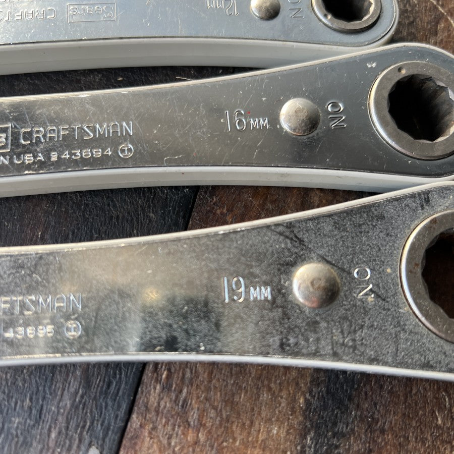 Craftsman 4 Piece Ratcheting Box-End Wrench Set Metric (USA)