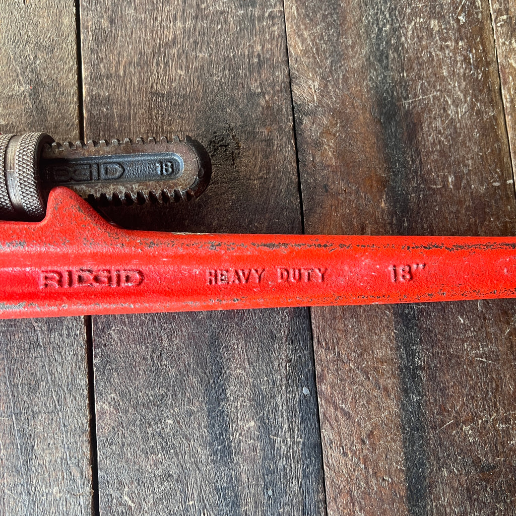 RIDGID RIDGID 18-Inch Heavy Duty Straight Pipe Wrench (USA) Gear Up