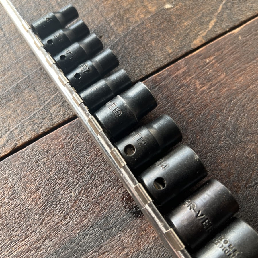 E Torx Socket Set with Rail External Star Bit Sockets