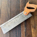 Unknown Vintage Wood Handle Dovetail Hand Saw Gear Up