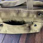 Olive Green Canvas Tool Bag Organizer Carryall