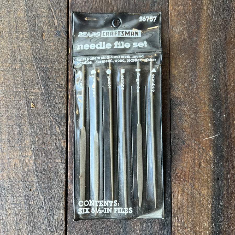 Craftsman 36757 Six Piece 5-1/2 Inch Needle File Set (Switzerland)