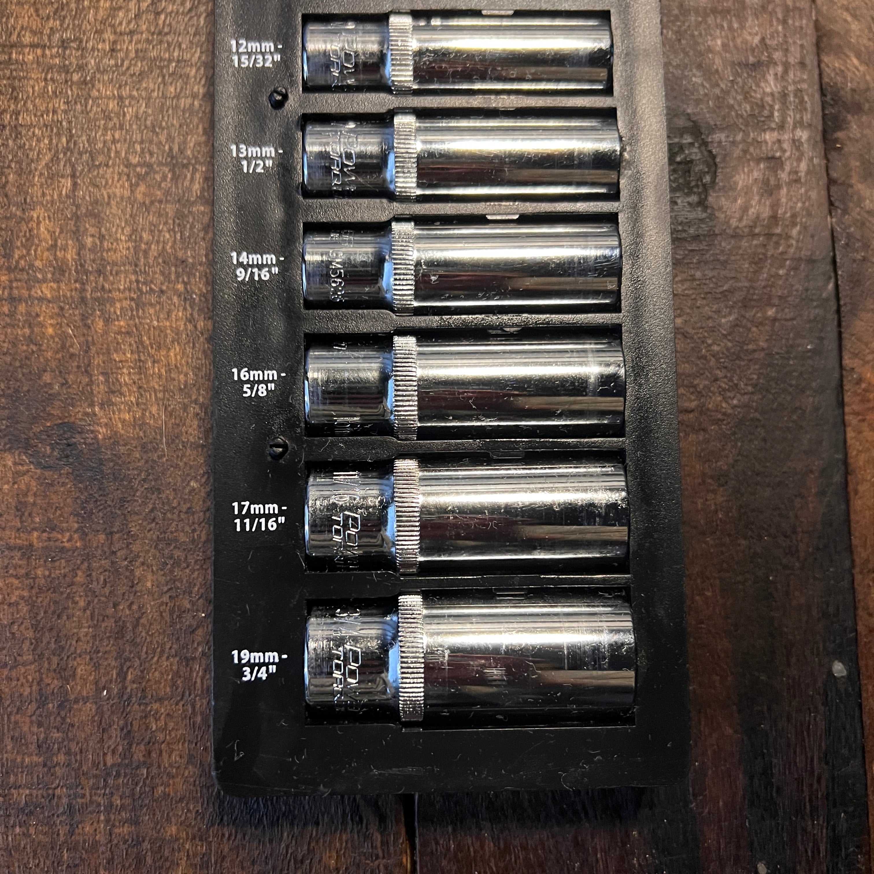 Other Power Torque 10 Piece 3/8 Inch Drive Deep Spline Socket Set Gear Up