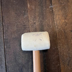 Unknown 20 oz White Rubber Mallet with Wood Handle