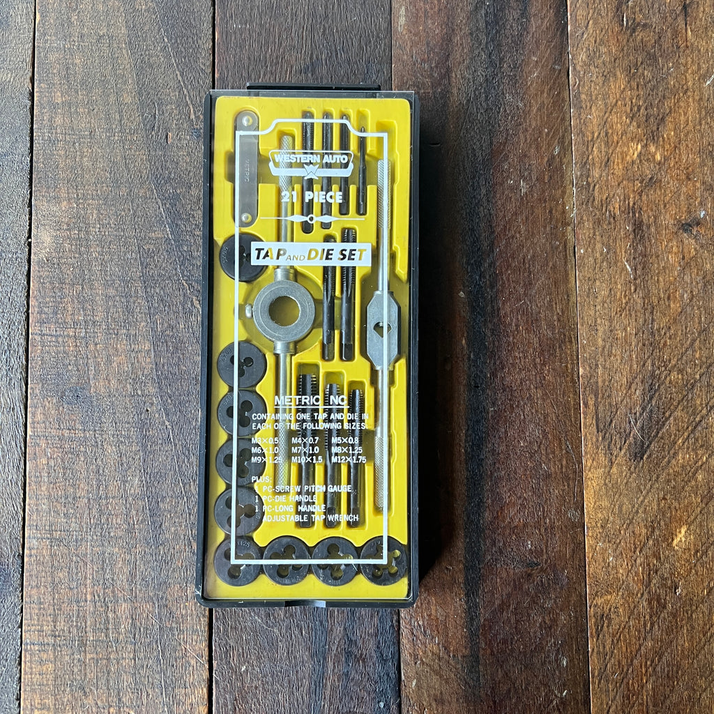 Western Auto Western Auto 21 Piece Tap and Die Set Metric Inch Gear Up