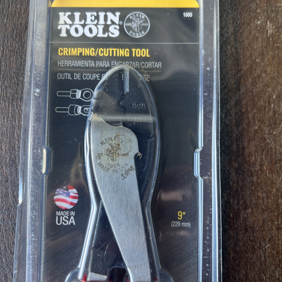Klein Tools 1005 9 Inch Crimping Cutting Tool (USA)
