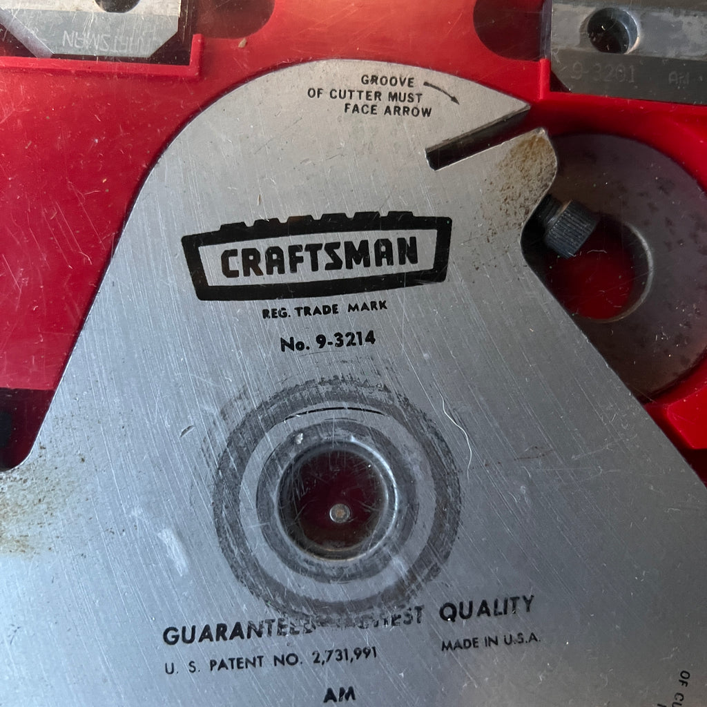Craftsman Craftsman Molding Head Cutter Set No 9-3214 (USA) Gear Up