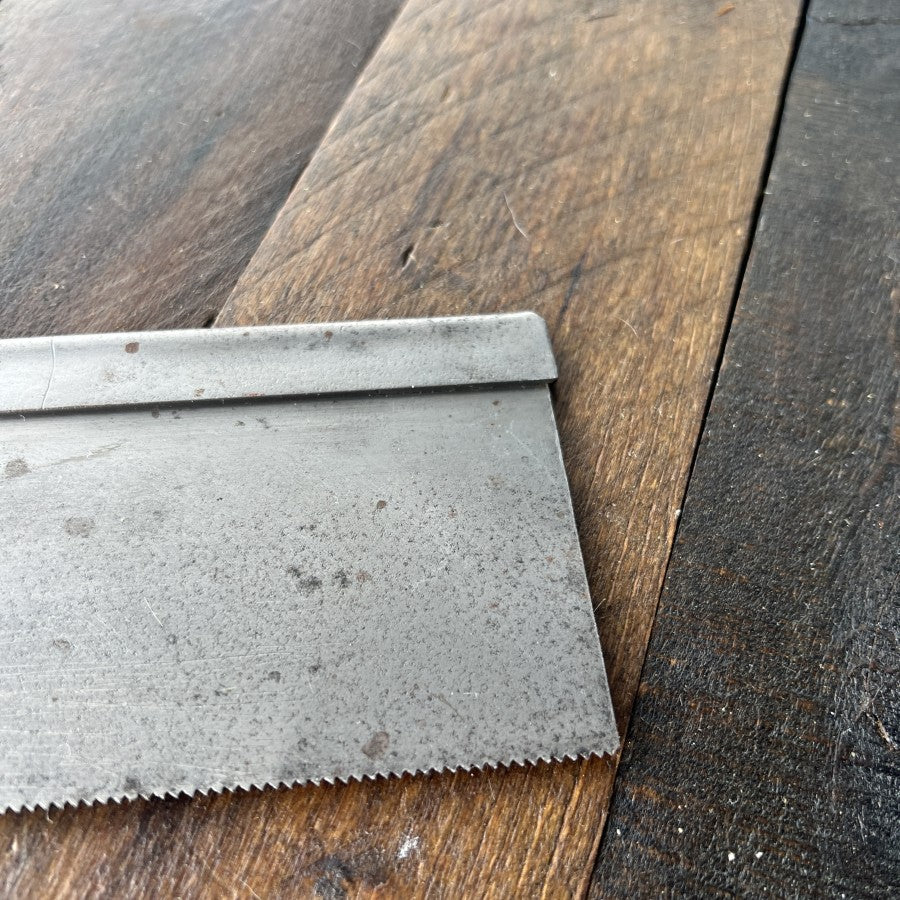 Unknown Vintage Wood Handle Dovetail Hand Saw Gear Up