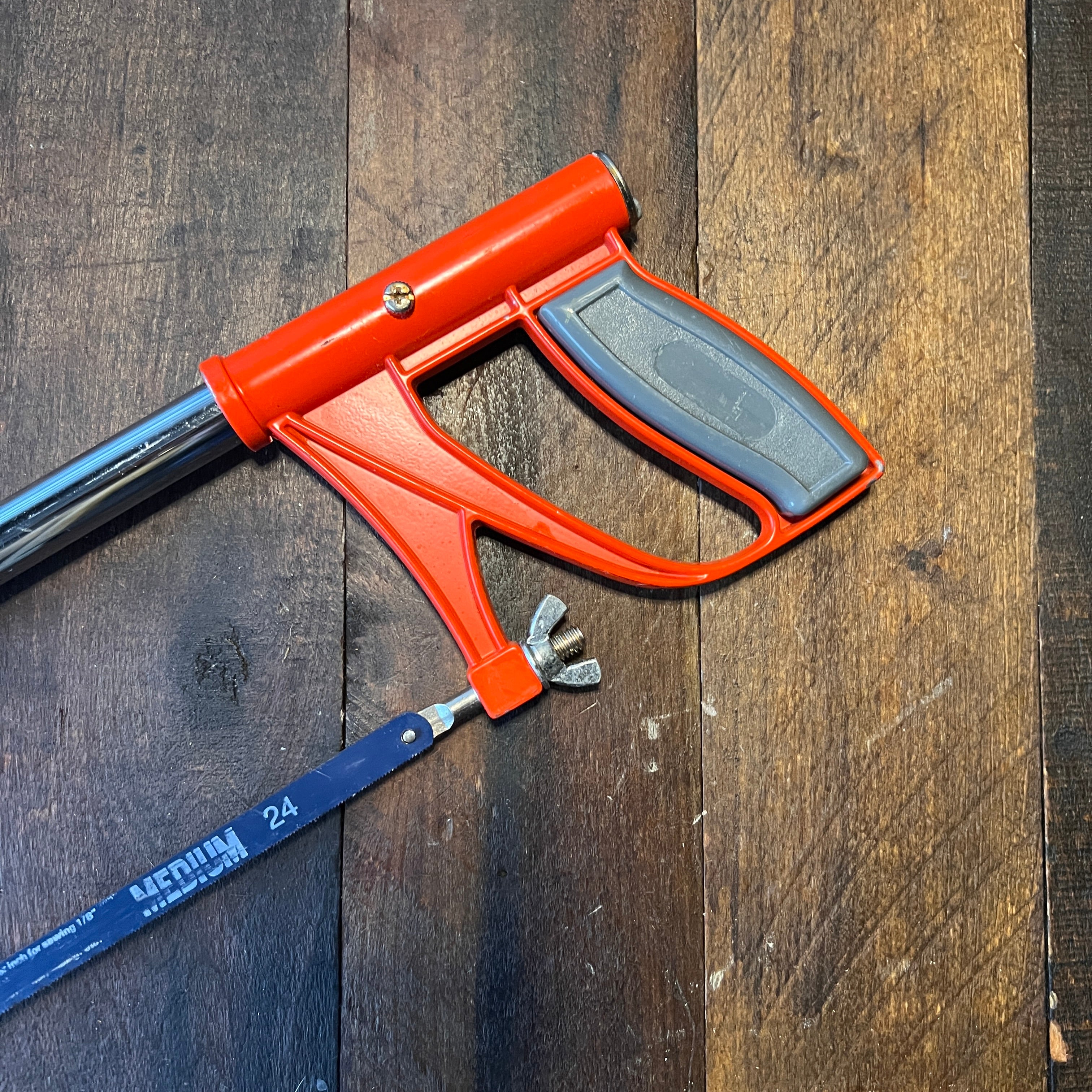 Unknown Orange Hacksaw Hand Saw Gear Up