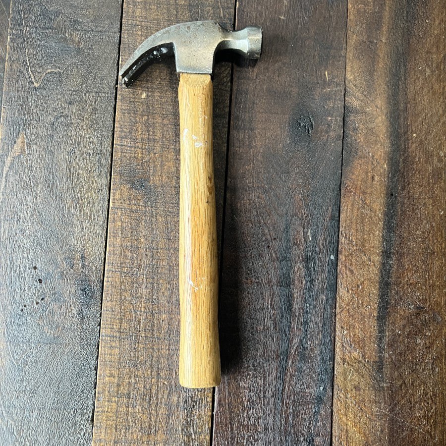 Small Wood Handle Claw Hammer