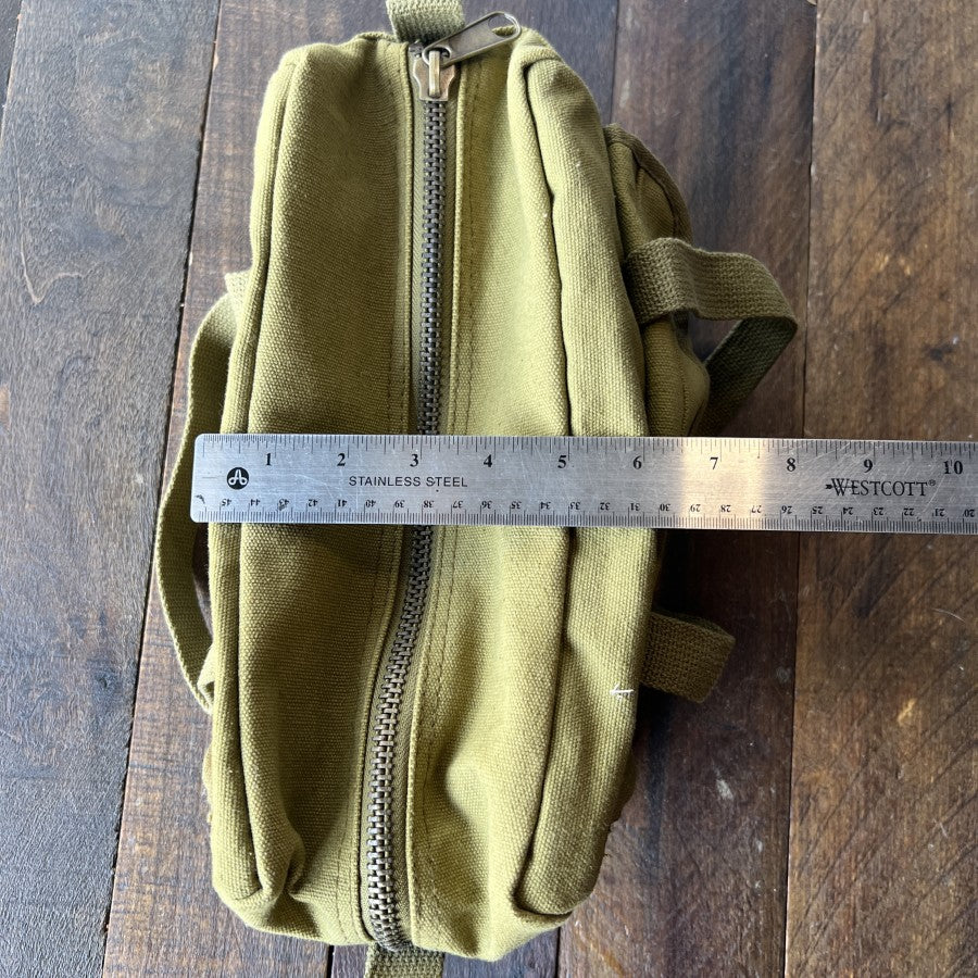 Olive Green Canvas Tool Bag Organizer Carryall