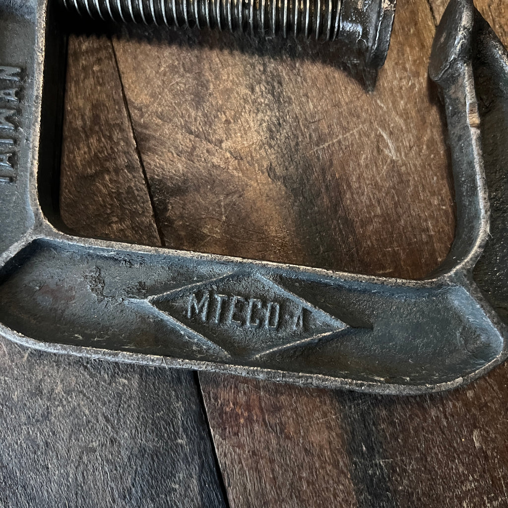 MTECO Malleable Iron 3-Inch C-Clamp for Woodworking & Metal Clamping